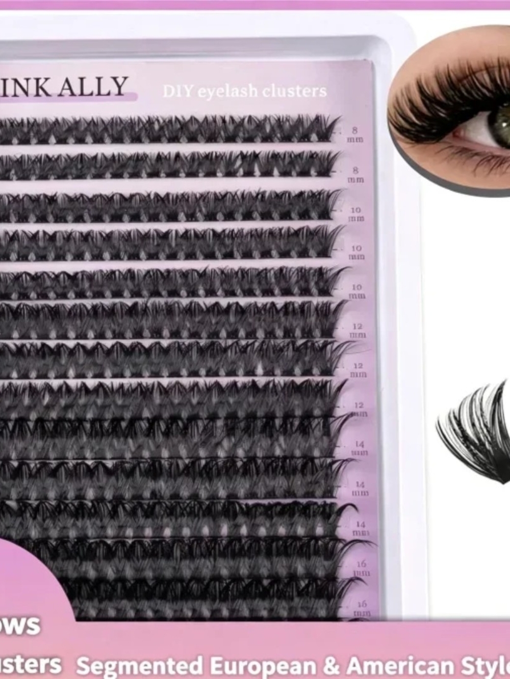Black DIY Eyelash Clusters - Natural Volume Lash Clusters